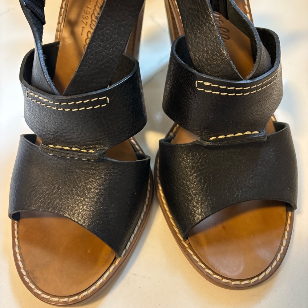 Madewell, Black Leather Heeled Sandals, 7 - Picture 7 of 9